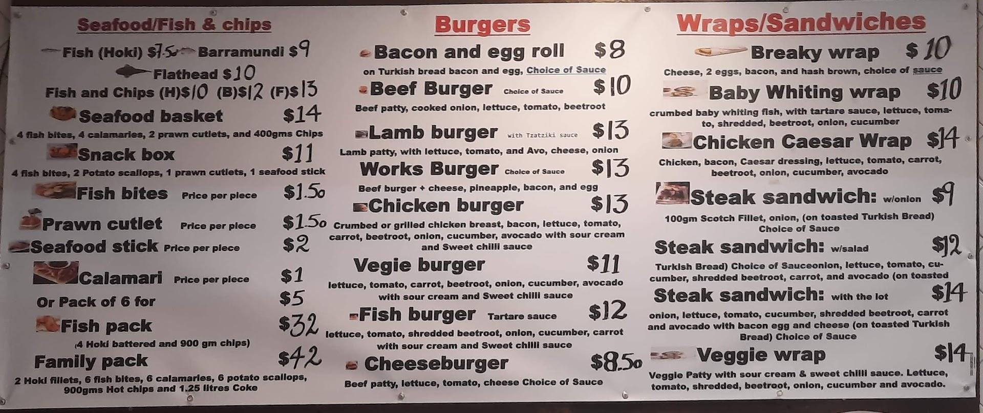 Rosie’s Takeaway - Fish & Chips, Burgers, Wraps, Ice Cream & Bubble Tea